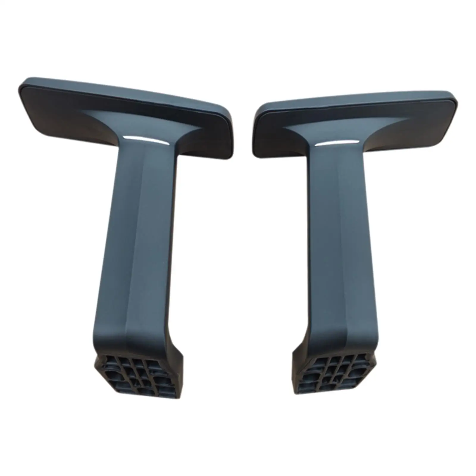Reposabrazos para silla de oficina, soportes verticales, piezas de reparación, agarre cómodo, prácticos reposabrazos para sillas de malla, 2 piezas