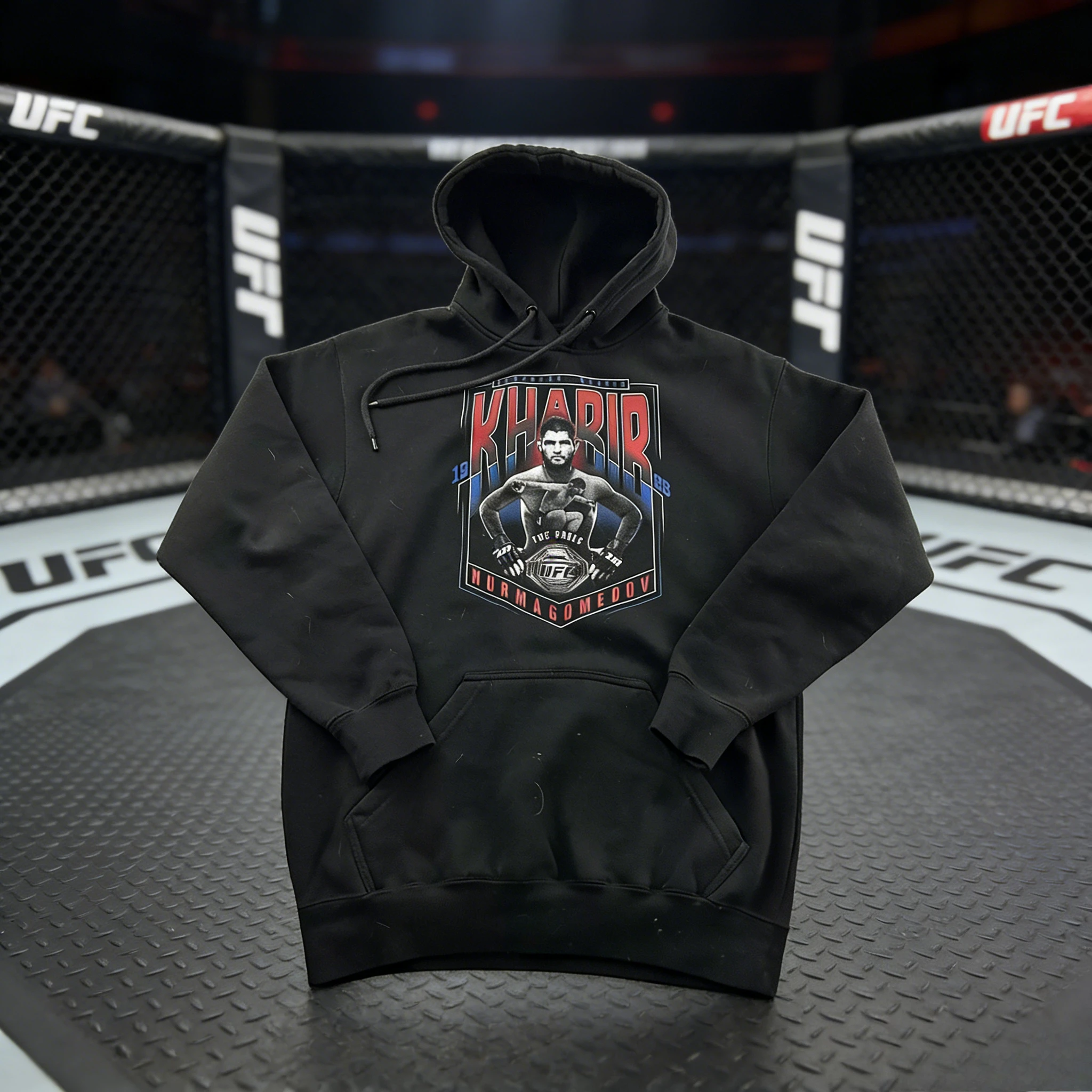 UFC Player Khabib Nurmagomedov-themed Hooded Sweatshirt 2025-26 Autumn/winter Pure Cotton 100% Unisex Fashion Printed Hoodie