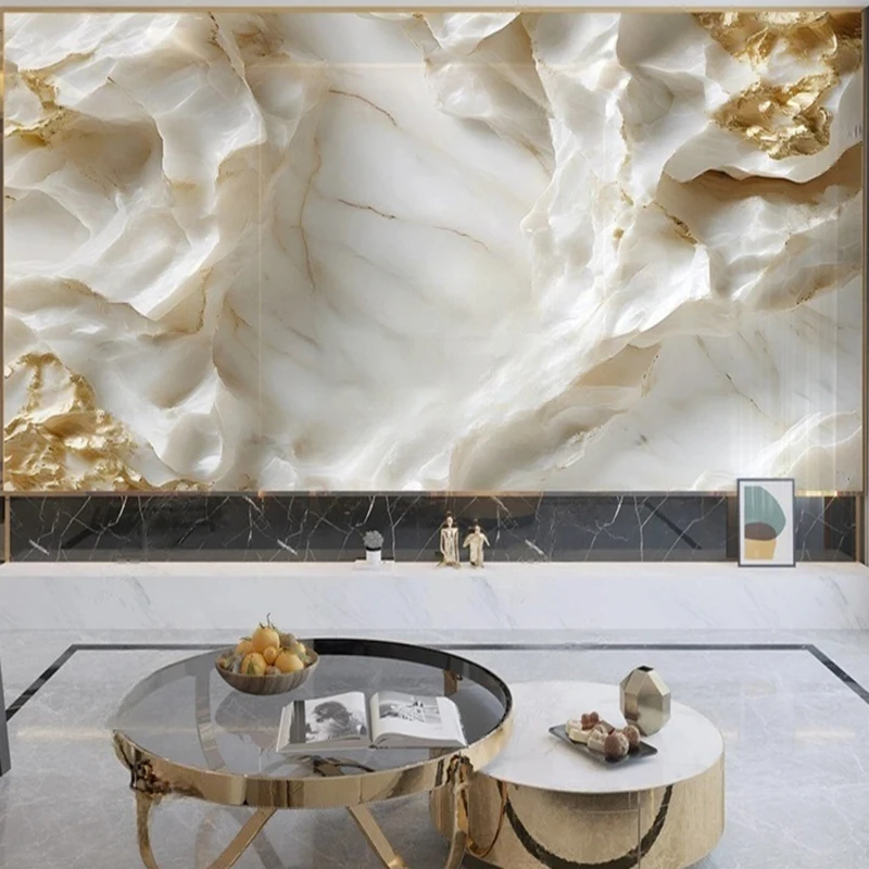 

MU8470 Size Mural Home Decor Mordern Wallpaper 3D Stereoscopic Stone Pattern Abstract Geometric Wall Painting Background