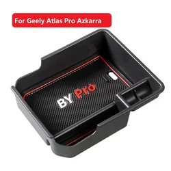 Car Storage Box for Geely Atlas Pro Azkarra 2021 Center Armrest Hidden Box Cup Holder Console Organizer Car Box Accessories