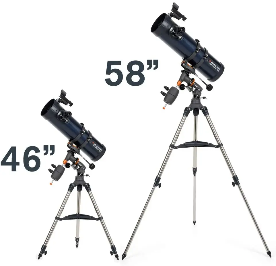 Celestron - AstroMaster 130EQ Newtonian Telescope  Reflector  for Beginners  FullyCoated Glass Optics