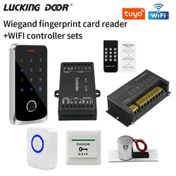 Single Door 3G/4G/5G WIFI Access Control Kits Access Controller Panel Board with Wiegand Fingerprint Reader Wiegand 26/34 Reader