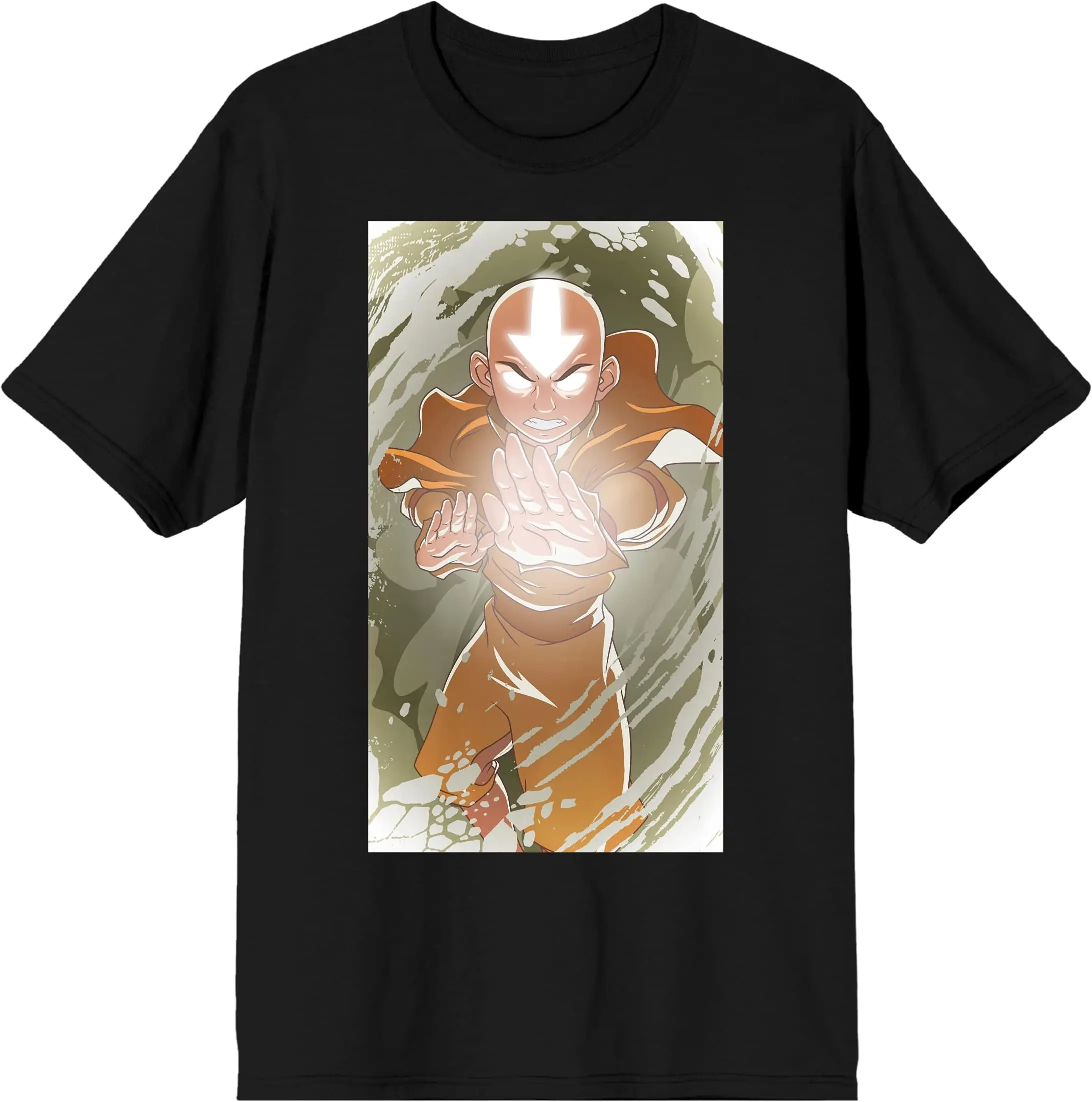 Aang with Air Bending Men's Graphic Tees Cotton Luxury brand vintage oversized