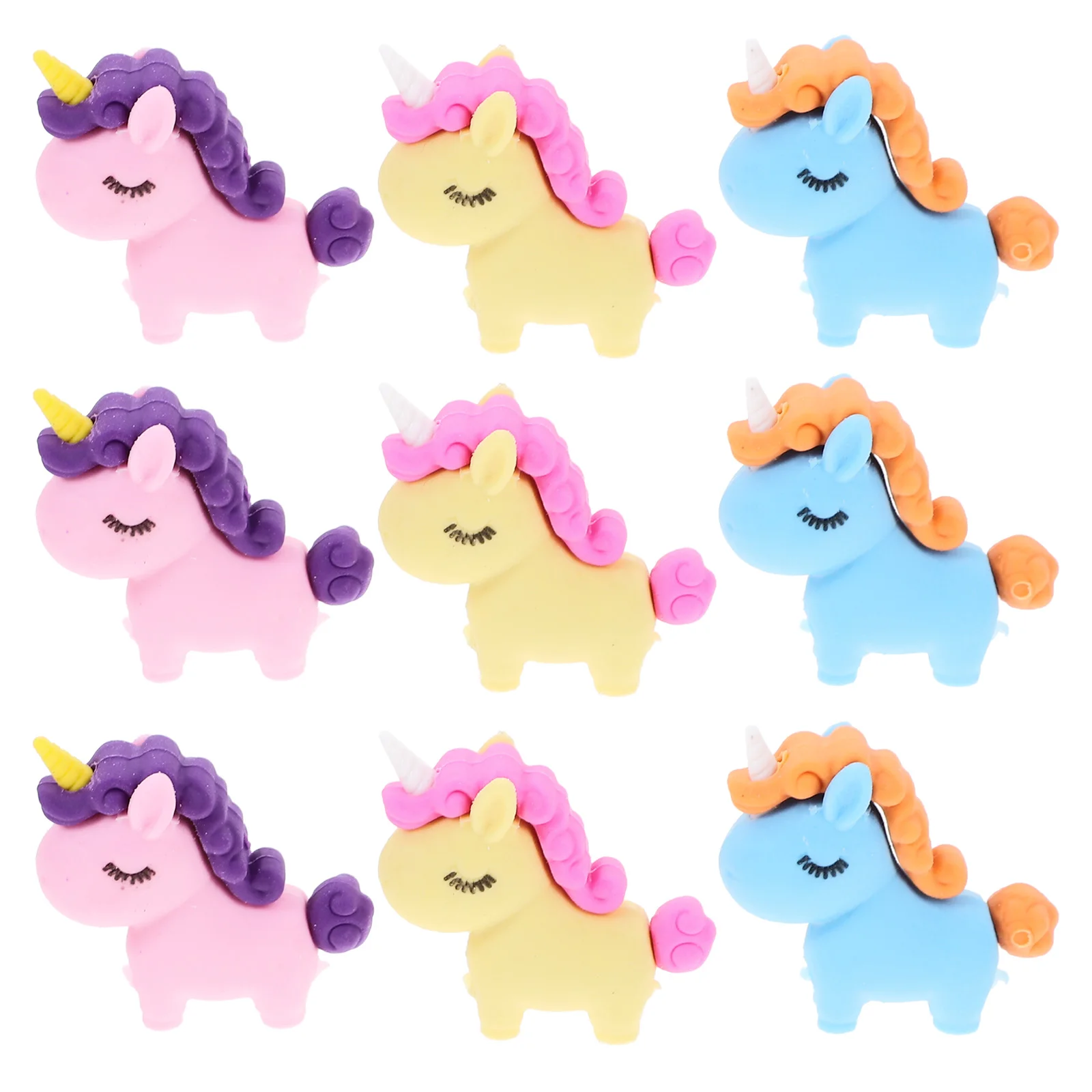 

36PCS Erasers Mini Puzzle Desk Pets Pull Apart Bright Supplies Office Decorations Student