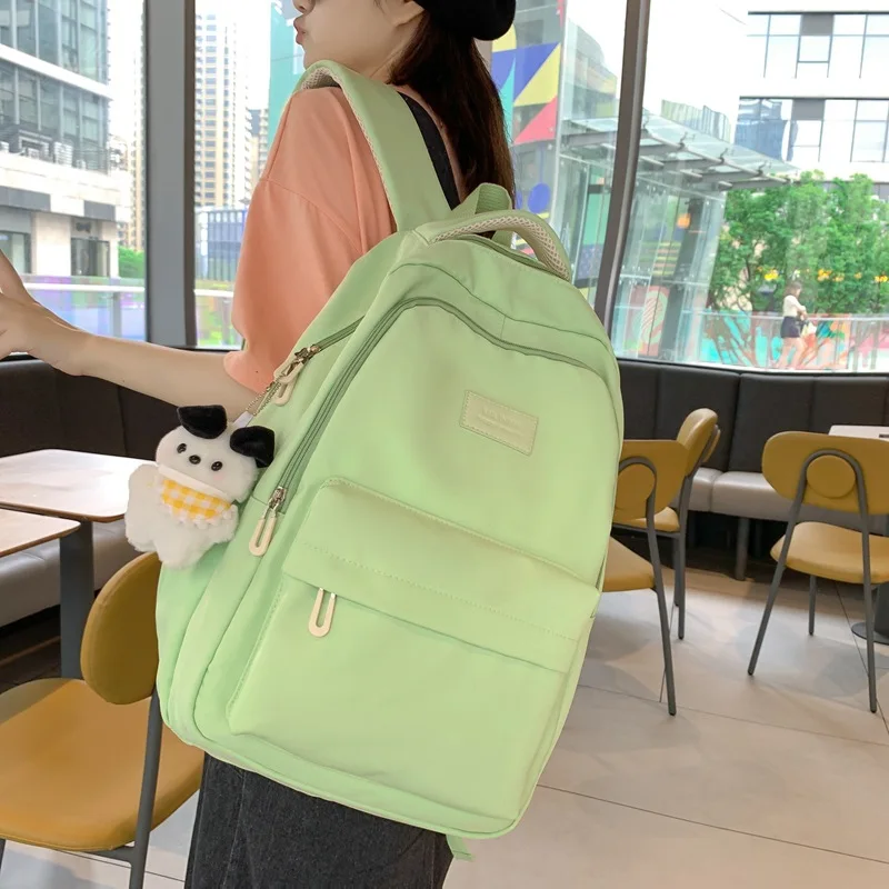 

New Female Fashion Lady High Capacity Waterproof College Backpack Trendy Girls Laptop School Bags Cute Girl Travel Book Bag ita