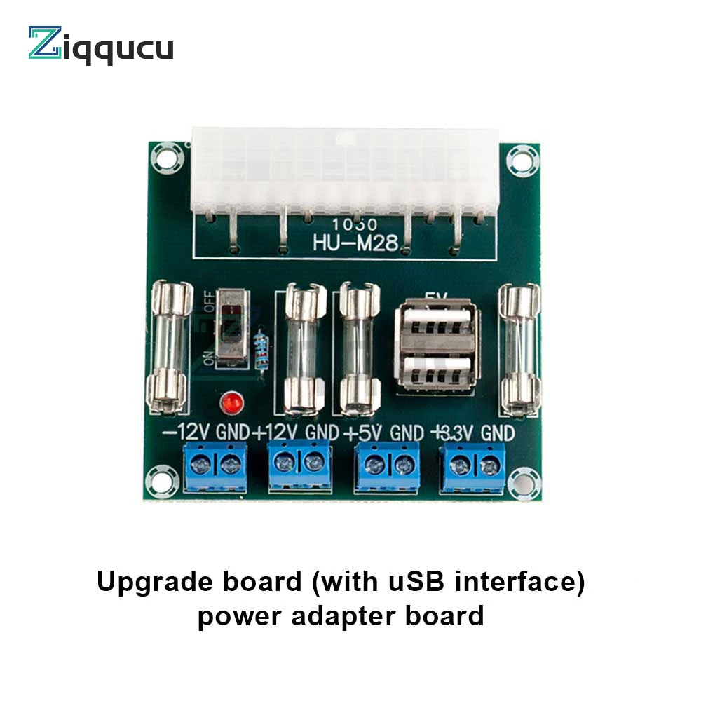 24/20 Pin ATX Computer PC Power Supply Breakout Board Adapter Extension Module 24PIN 20PIN Power Outlet Wiring Module