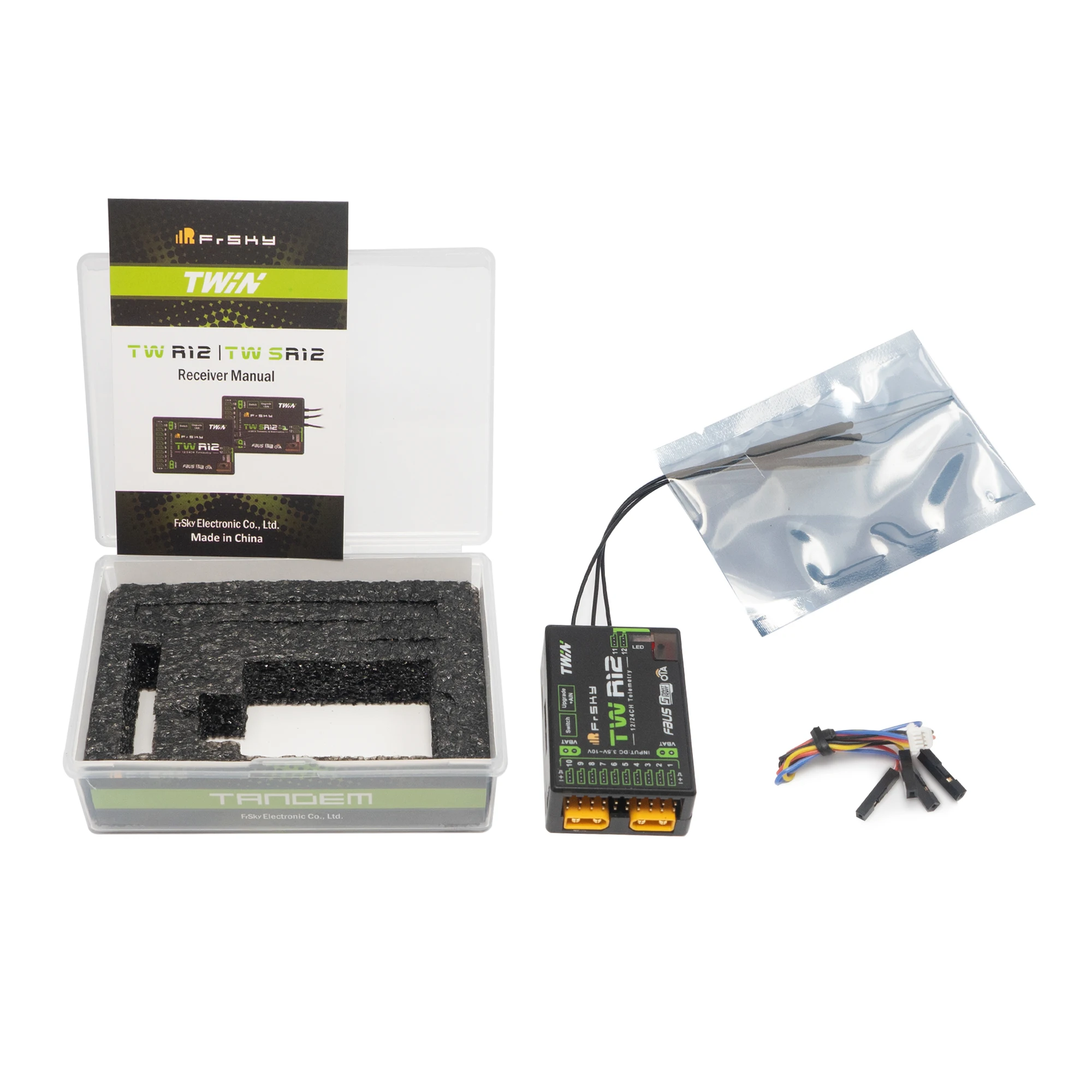 

FrSky TW R12 Dual 2.4G с разъемом PWM SBUS FBUS или S.Port XT30