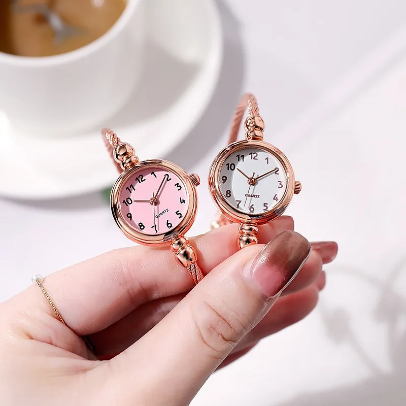 Women Bracelet Watch Small Gold Bangle Women Watches Stainless Steel Retro Ladies Quartz Wristwatch Clock Dress Watch Relógio