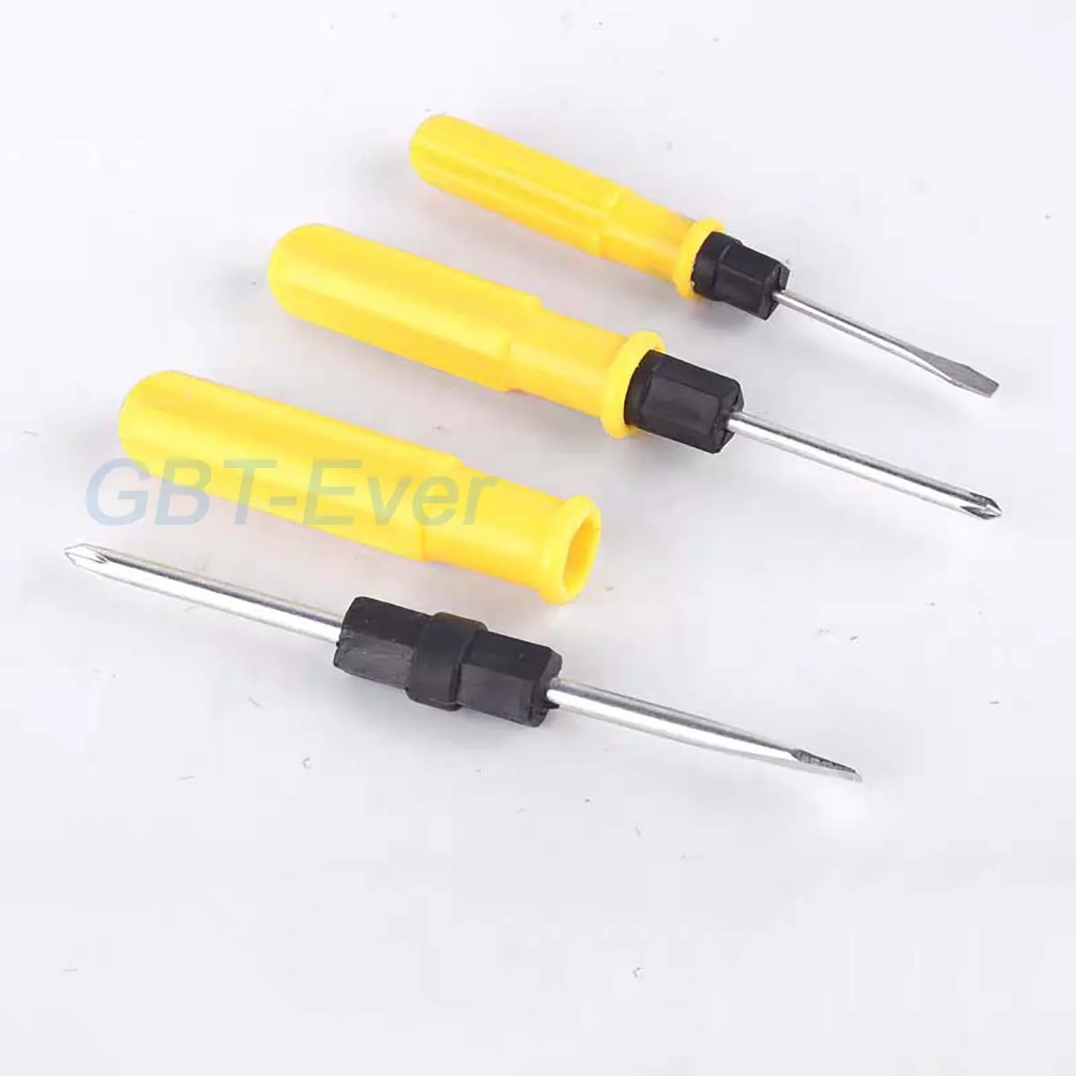 

2Pcs Magnetic Dual-use Screwdriver Cross-head/Slotted Flat Head Screwdriver Home Repair Tool