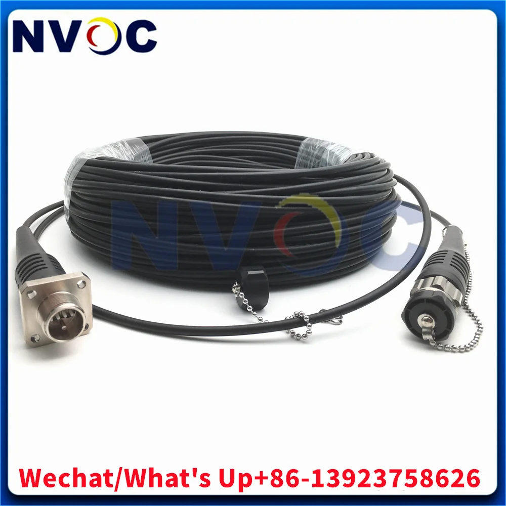 

5pcs 4Core SM TPU ODC Socket/Plug to ODC Female/Male Outdoor Waterproof ODC Round/Square 10M Fiber Optic Patch Cord Connector