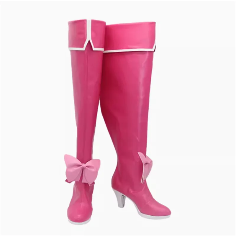 Minakami Sayo Hanabishi Haruka Tenkawa Kaoruko cosplay shoes Faux Leather Long Boots Costume Accessories Adult Role play boots
