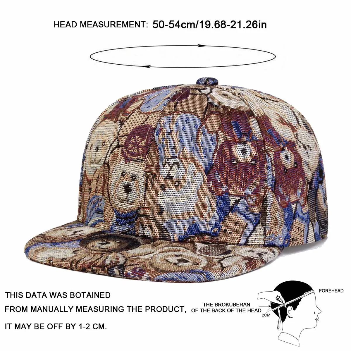 Children Little Bear Print Baseball Caps Hip-hop Hats Spring Autumn Outdoor Adjustable Casual Hat Boy Girl Trave