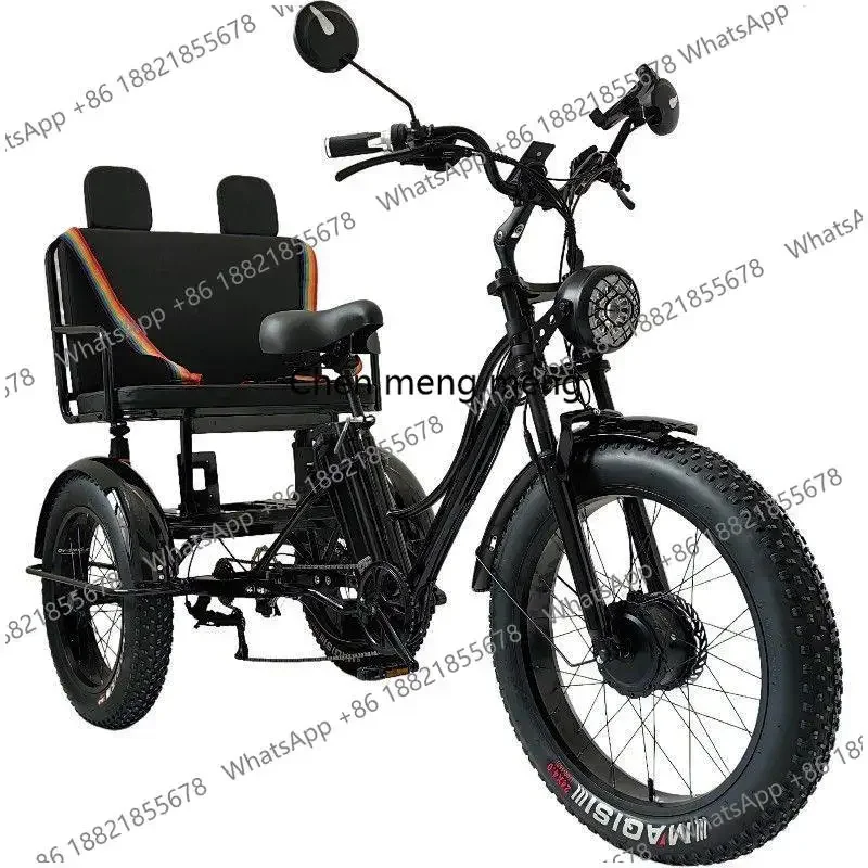 A61 20-Inch new snow land general pedal electric variable speed tricycle light human-powered moped