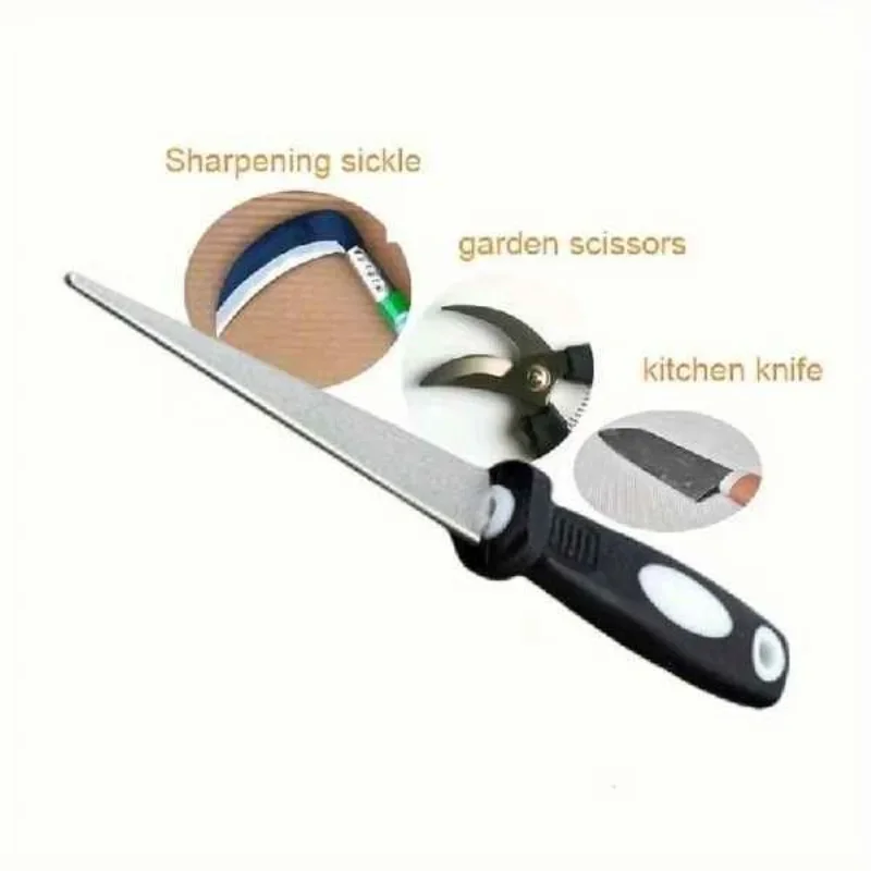 Professional Knife Sharpener Diamond Camping Folding Sharpening Stone Double Sided Flat And Curved Design Easy Grip Handle