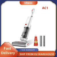 Ultenic AC1 Cordless Wet Dry Vacuum Cleaner, 15KPa Suction, 2L Water Tank, Dual Edge Cleaning, 45min Runtime, Smart LED Display