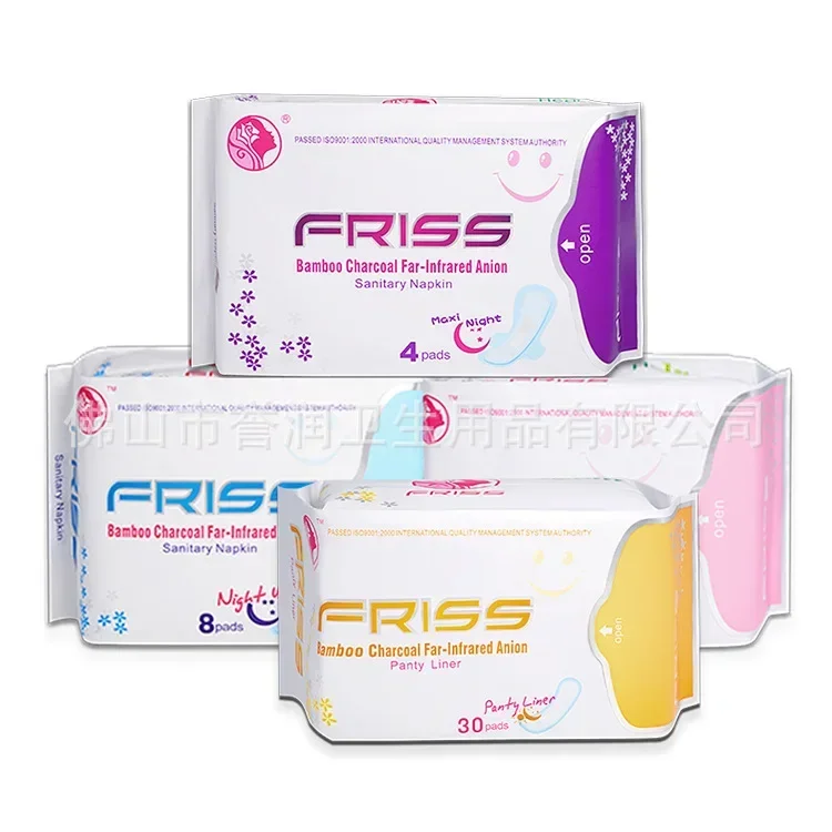 FRISS Negative ion sanitary napkins, light and thin English packaging, aunt napkins, sanitary napkins, foreign trade wholesale Z