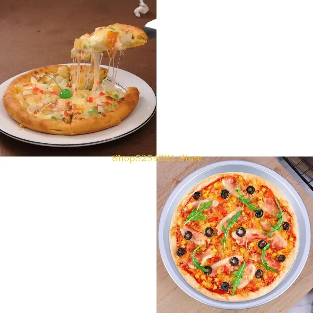 AXYC 7/8/9 Inch Non Pizza Pan Aluminum Alloy Round Plate Tray Cake Mold Kitchen Bakeware Baking Tools