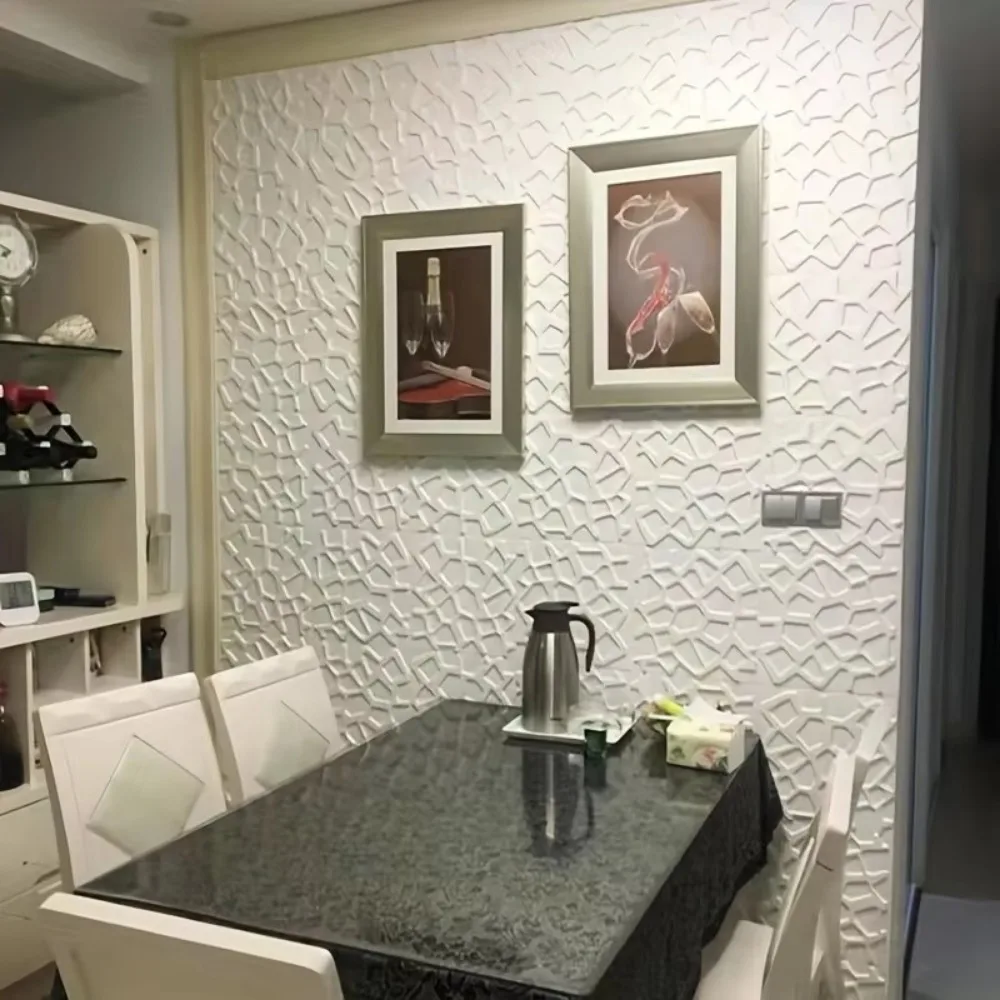 35*35cm 3D Foam Ceiling Waterproof Anti-collision Wall Stickers Self-adhesive Peel and Stick Background Wallpaper Bed Room Decor