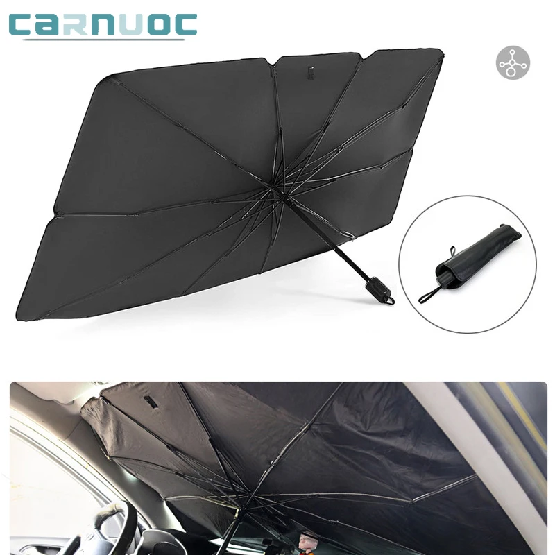 

For Car Front Shading Umbrella Type Sun Shade Car Windshield Sunshade For Car Window Summer Sun Protection Heat Insulation Cloth