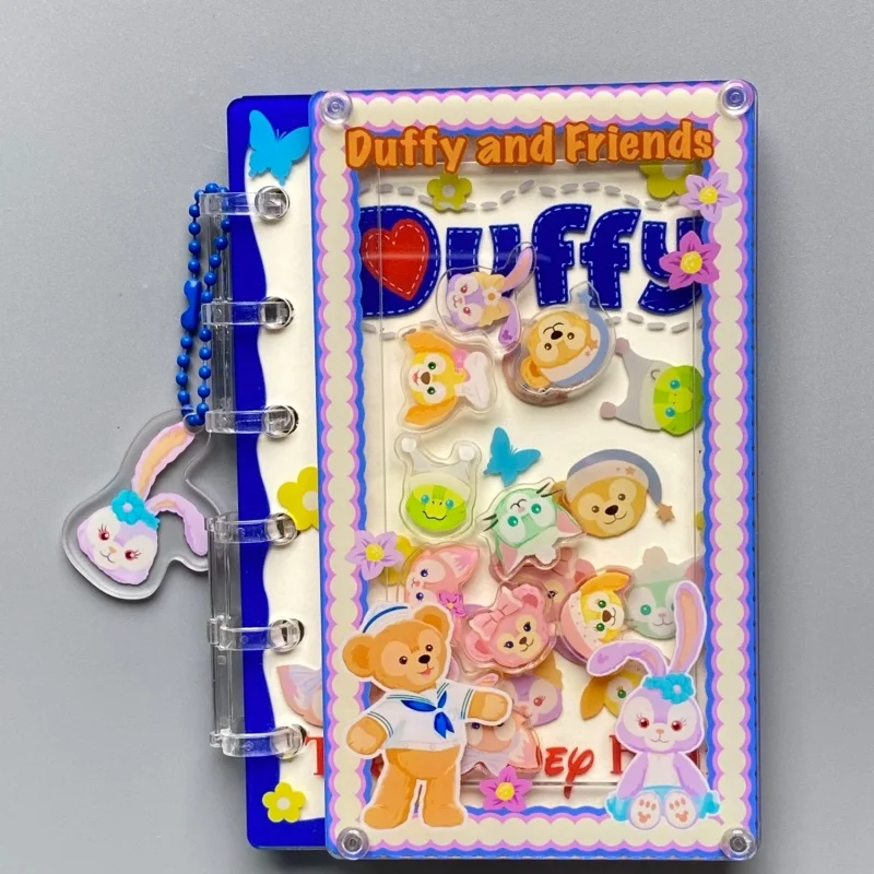 

Блокноты A7 Disney Duffy Shelliemay Gelatoni с акриловыми съемными обложками и развлекательными элементами, с пустыми внутренними страницами, подарки на День святого Валентина
