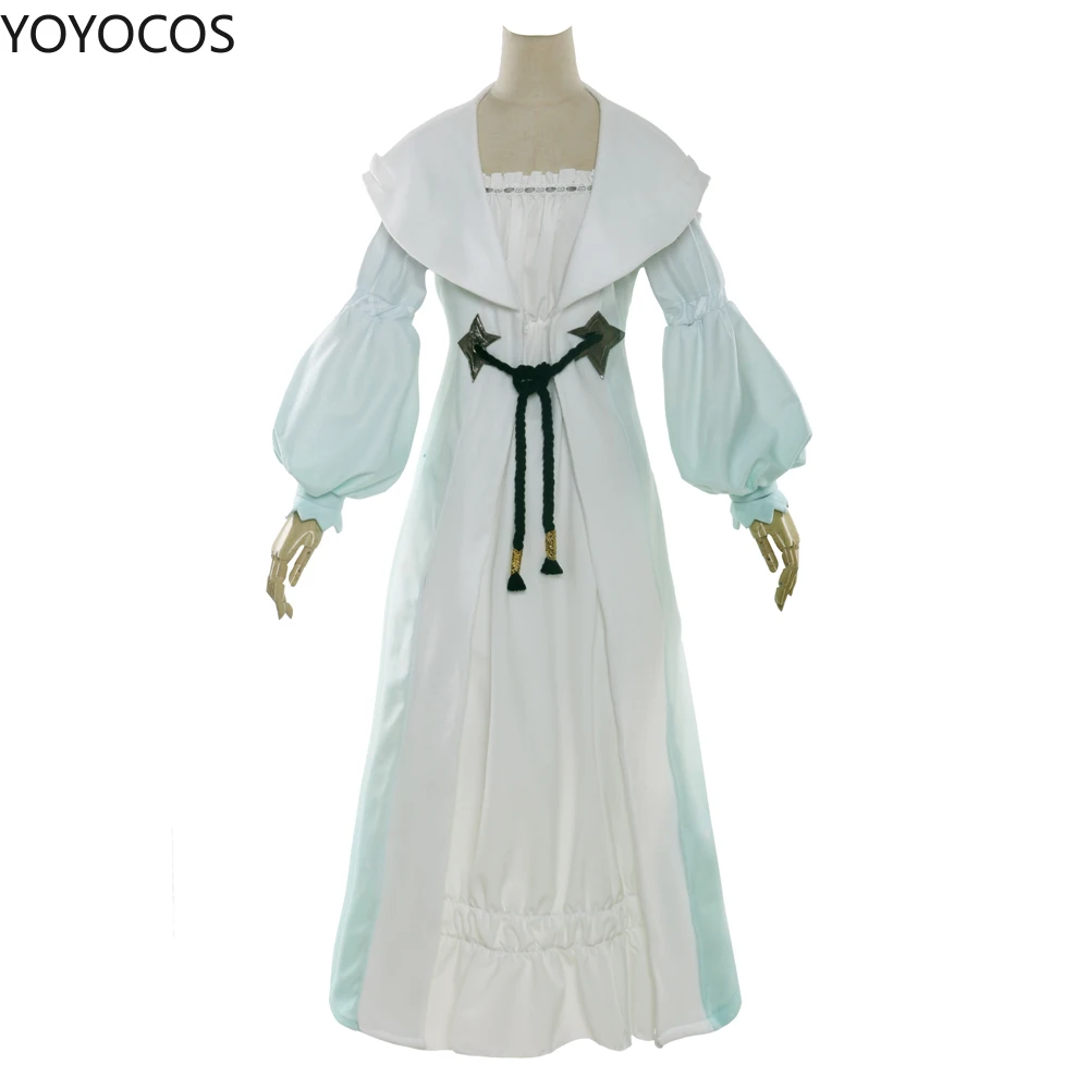 YOYOCOS Final Fantasy 14 Crescent Moon  Night Gown Nightcap Nightdress Three-piece Set  Cosplay Halloween Carnival Costume