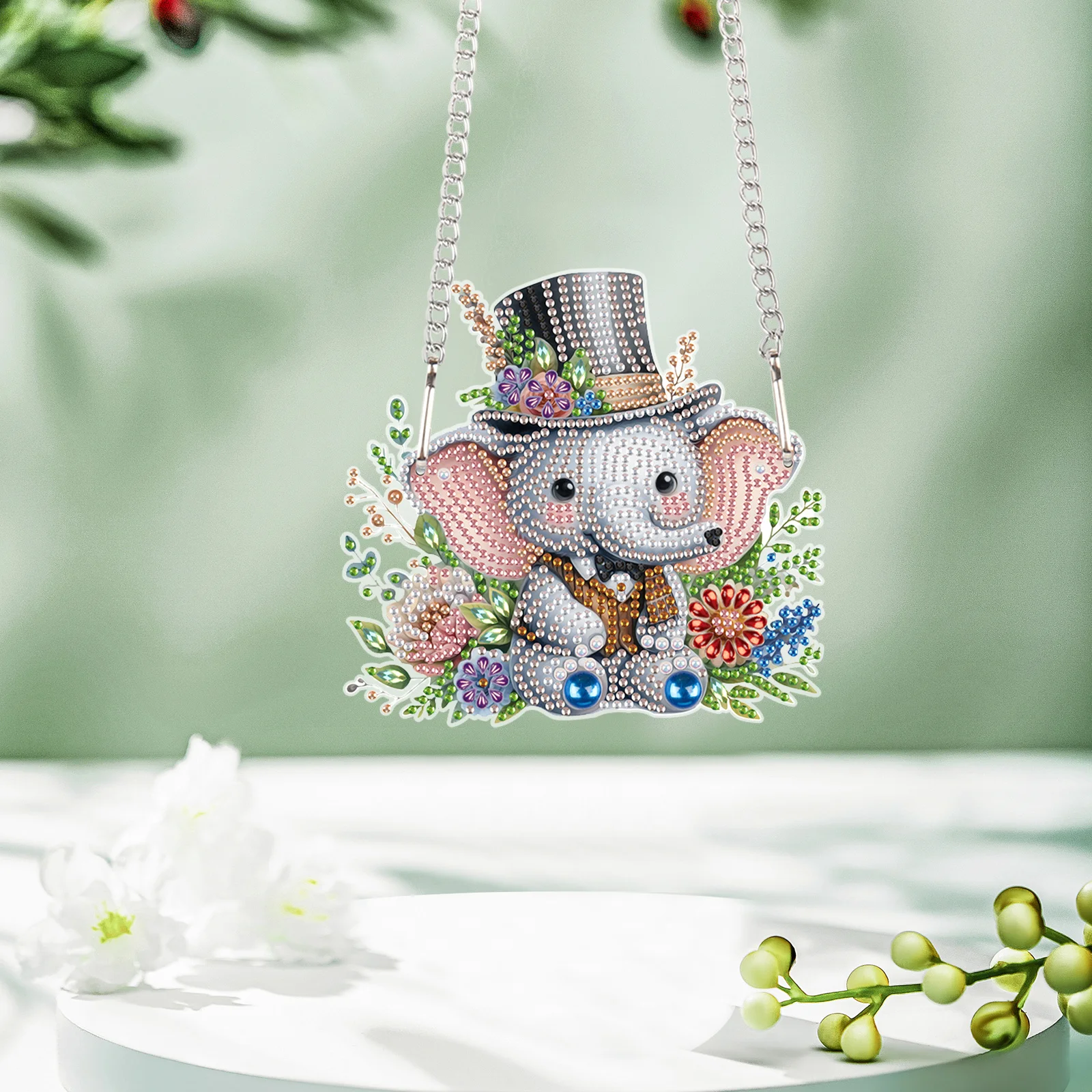 

Алмазная живопись, наборы подвесок, DIY красивый слон, алмазная живопись, набор для подвешивания, набор для окон для взрослых, украшение для дома