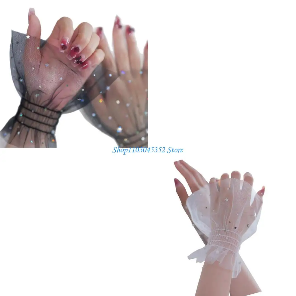 

Glitters Star Hand Sleeves Wrist Cuffs Sleeves For Nails Art Display Accessories