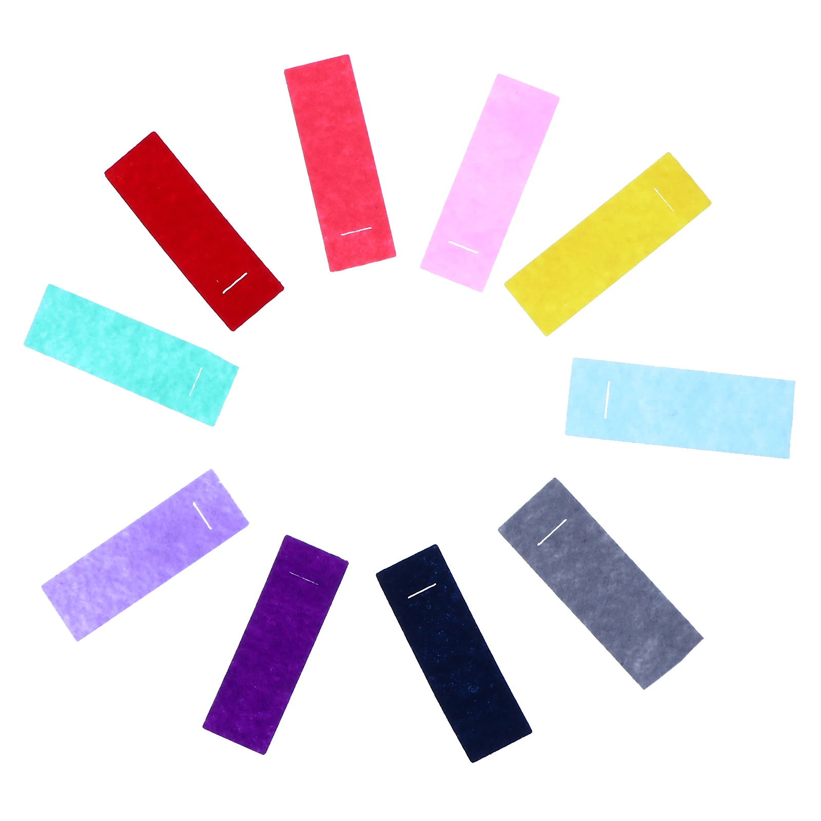 

50pcs Hair Clip DIY Accessories Bright Colors Craft Supplies Felt Fabric Mini Clamp Headdress Materials For Baby Girl