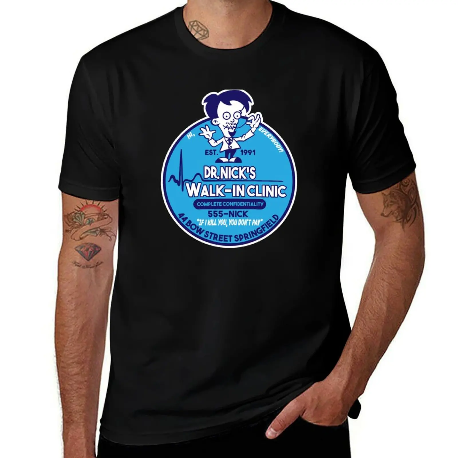 Dr. Nick's Walk in clinic T-Shirt Work Utility Casual Tee Shirt T-Shirt