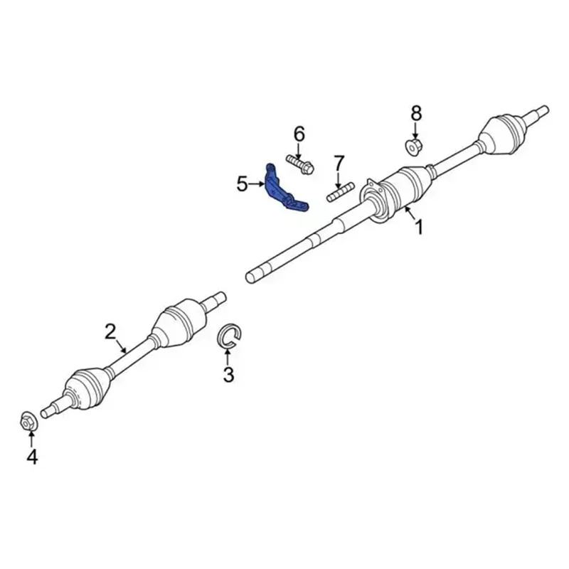 

Precisionn Front CV Axle Intermediate Mount Bracket BB5Z-3K305-AB For Ford Explorer 2011-2015 BB5Z3K305A Half Shaft Support Cast