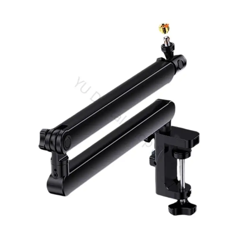 96BA Flexibler Mikrofonarm-Ständer aus Aluminium, universell 5/8 3/8 Zoll Gewinde für Podcaster, Gamer, Content-Ersteller – Detail 5
