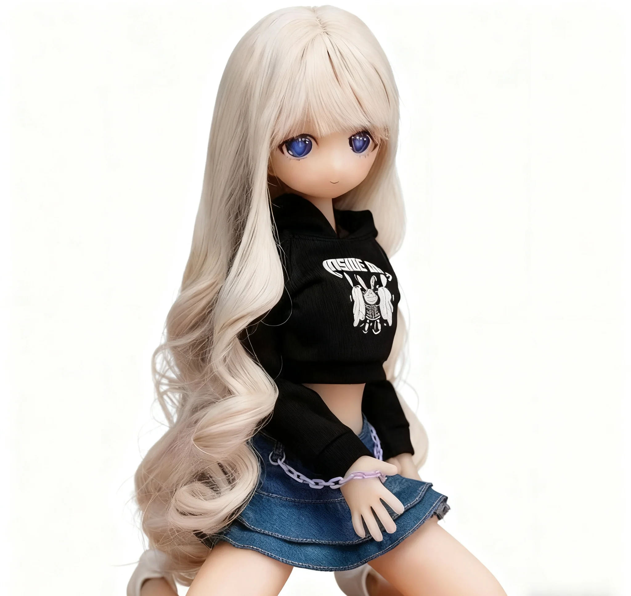 Full Body Doll Action Toys Silicone Small Handmade Doll Moveable Joints Bjd Doll With Skeleton Mini Anime Decoration Gift