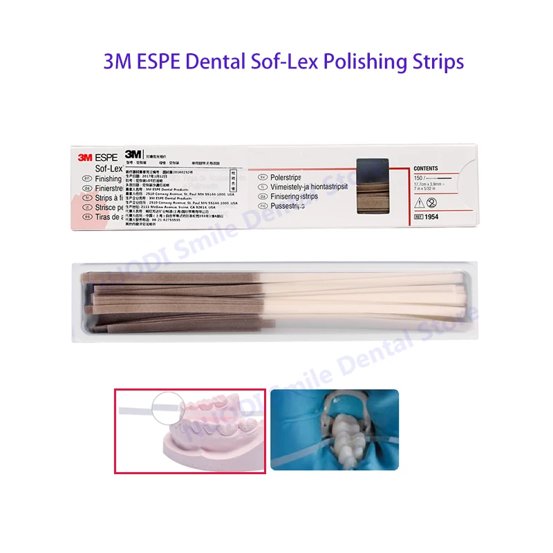 

Dental 3M ESPE Sof-Lex Finishing Strips Dental Finishing and Polishing Strips 1954/1954N for Polishing of Composite & Compomer