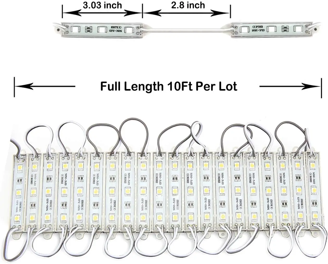 Zestaw wodoodpornych lamp modułowych LED, świątecznych opraw oświetleniowych dekoracyjnych, jedna tablica z 60 światełkami