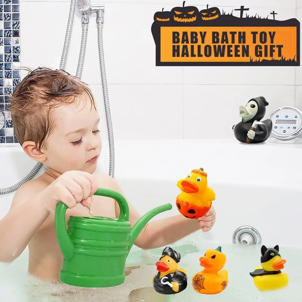 Halloween Party Favor Rubber Duck Bath Toy Assorted Duck for Kid Decor Trick or Treat Goodie Bag Filler Halloween Party Birthday