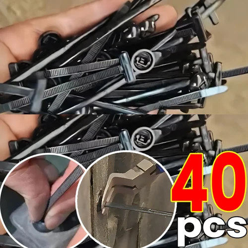 Clip de bloqueo automático multiusos, brida para cables de nailon de uso General, tornillos de sujeción automáticos, Clips de repuesto, accesorios para coche, 1-40 Uds.