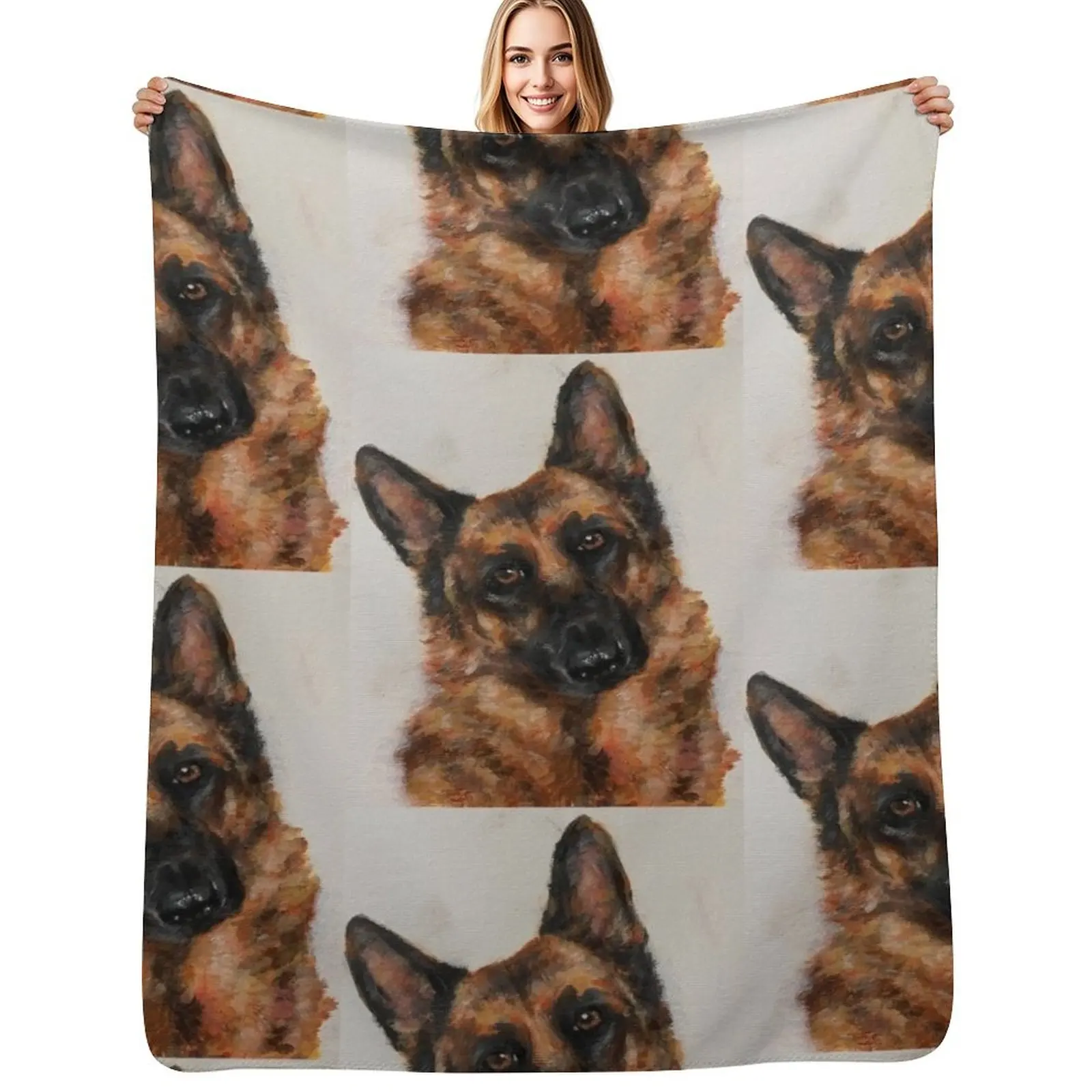 German Shepherd Throw Blanket sofa bed Bed Baby Quilt For Baby Travel Blankets