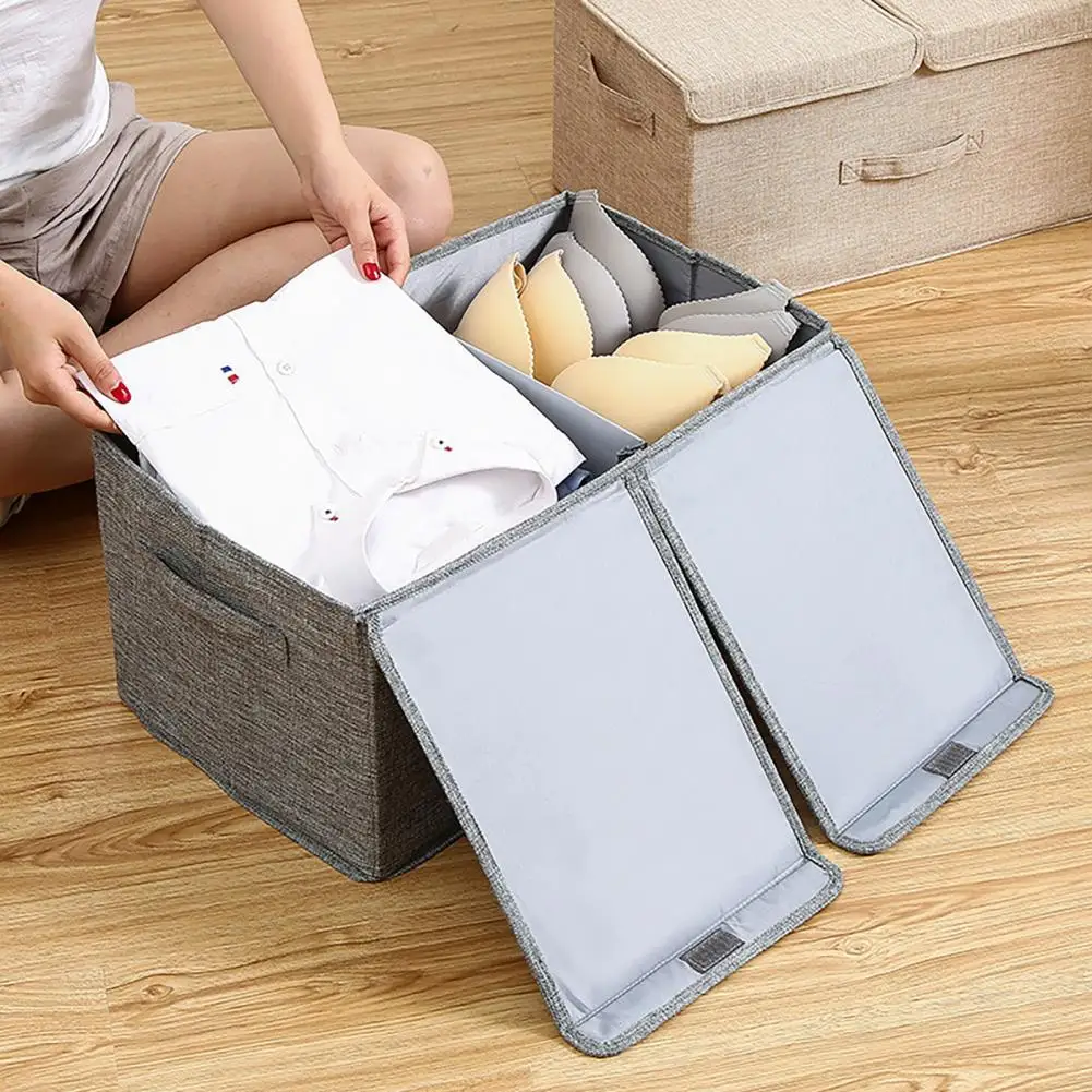 Toy Storage Box Children Playroom Organizer Capacity Collapsible Toy Box with Sturdy Structure Reinforced Handles for Clothes