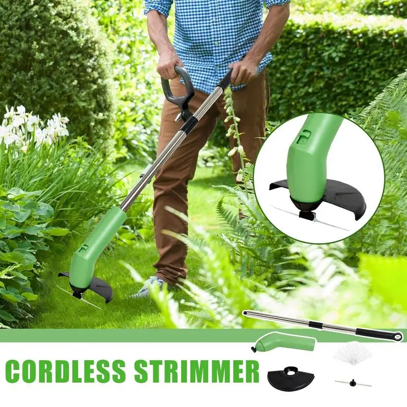 휴대용 전기 잔디 트리머 미니 잡초 제거기 소형 무선 전기 에저 잔디 커터 휴대용 잔디 깎는 기계 제초 도구