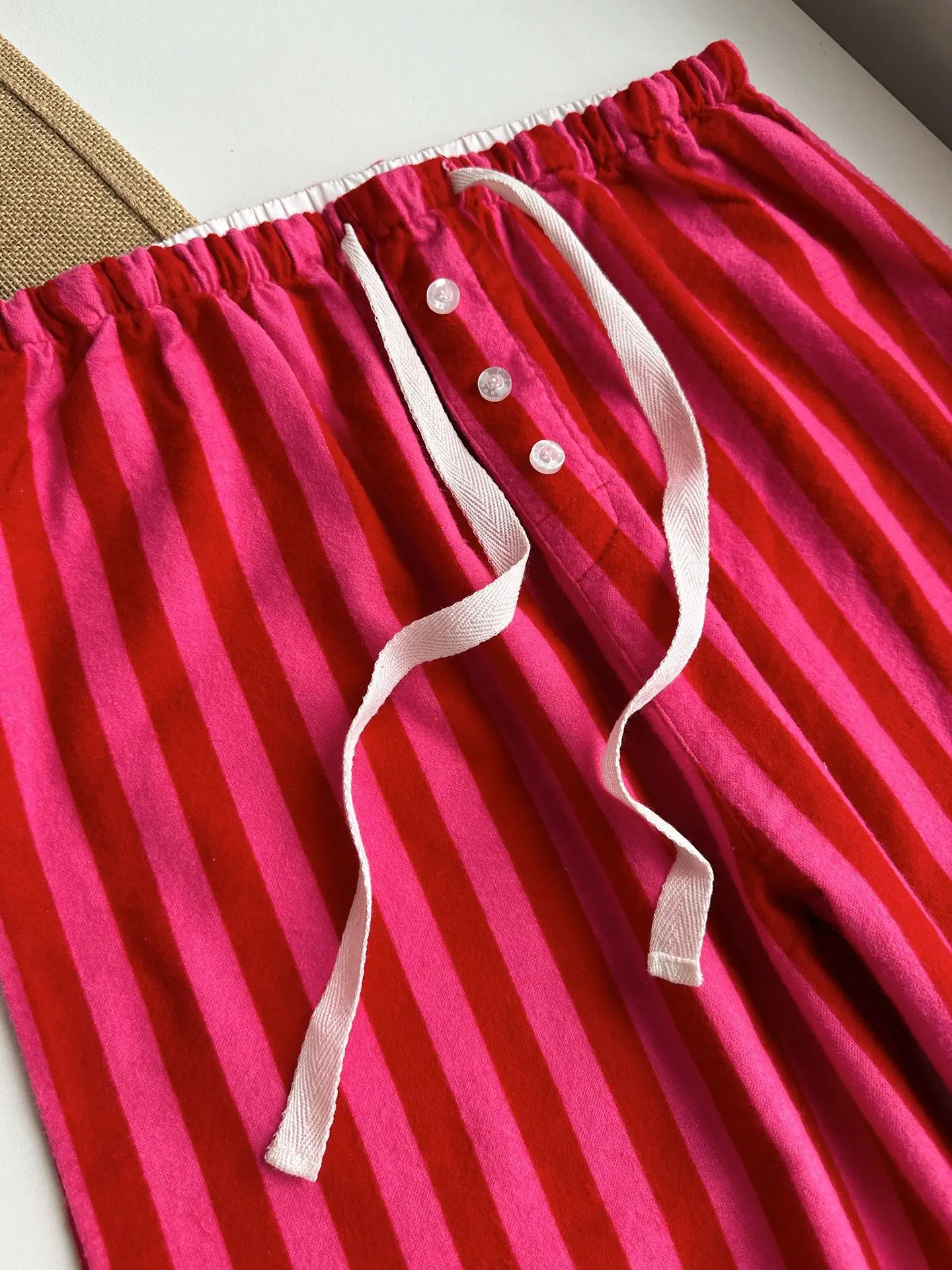 Damen Niedlicher Cartoon-Druck 100% Baumwolle Gebürstetes Pyjama-Set Frühling Herbst Langarm-Oberteil Lange Hose 2-teilig Loungewear Homewear – Detail 7
