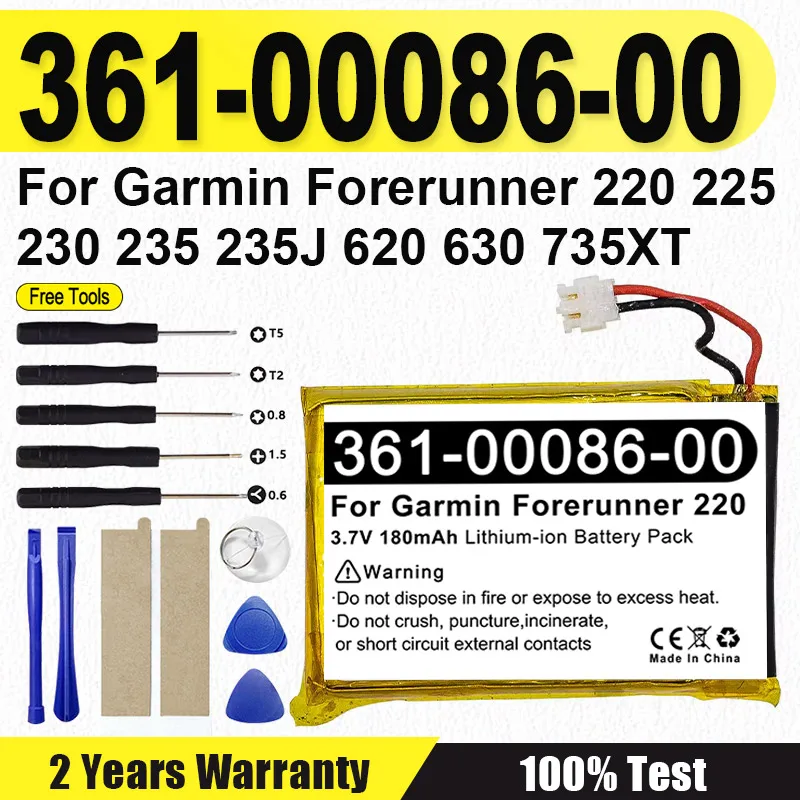 

Новейший аккумулятор 361-00086-00 для GARMIN Forerunner 220 225 230 235 235J 620 630 735XT Instinct/Ininct Solar