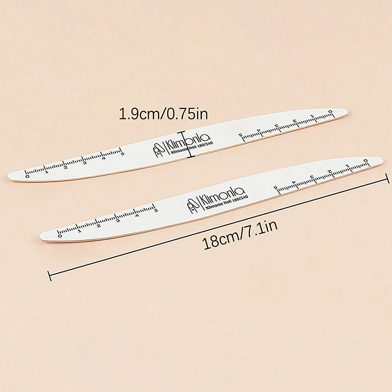 5 pz carta vetrata in legno lima per unghie 100/180 180/240 professionale Manicure Buffer coltello foglie di salice Pedicure unghie strumenti artistici