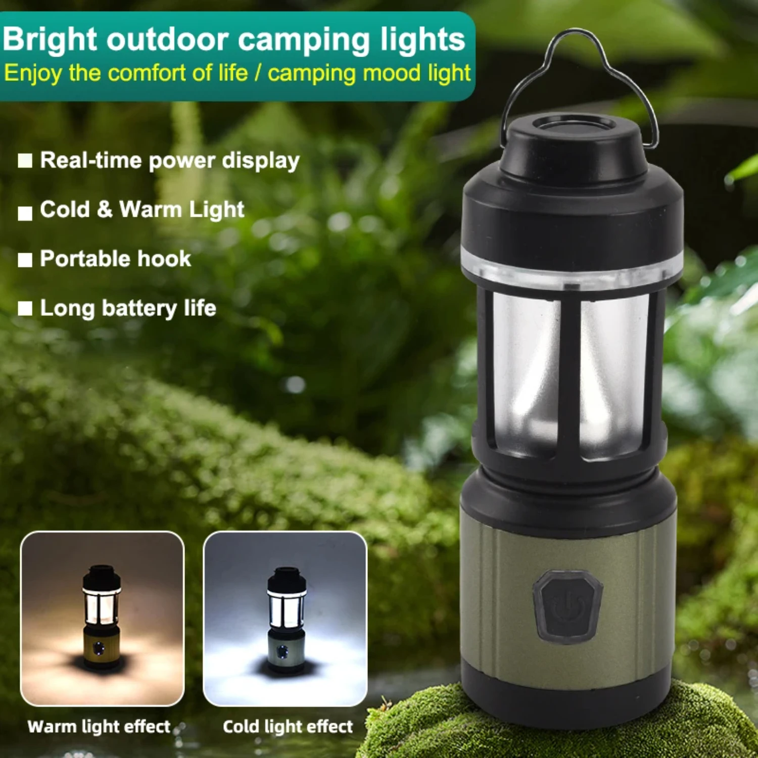 Portable Camping Lantern USB Recharge 4 Lighting Modes Tent Light Flashlights Emergency Lamp  Outdoor Gear