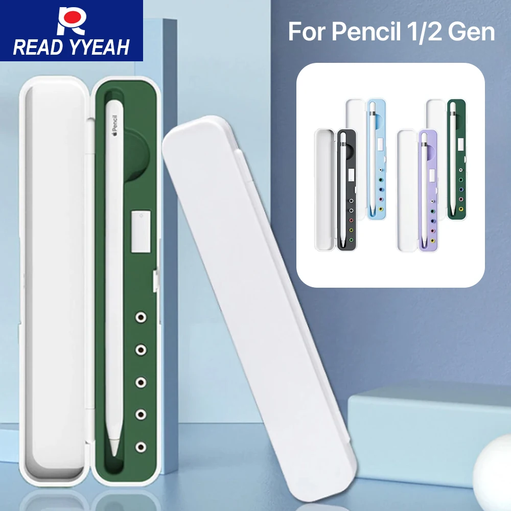 

Защитный чехол для стилуса 2025 для Apple Pencil iPad 1st 2nd Gen, чехол для хранения, держатель для ручек, наконечник для телефона, портативные пеналы
