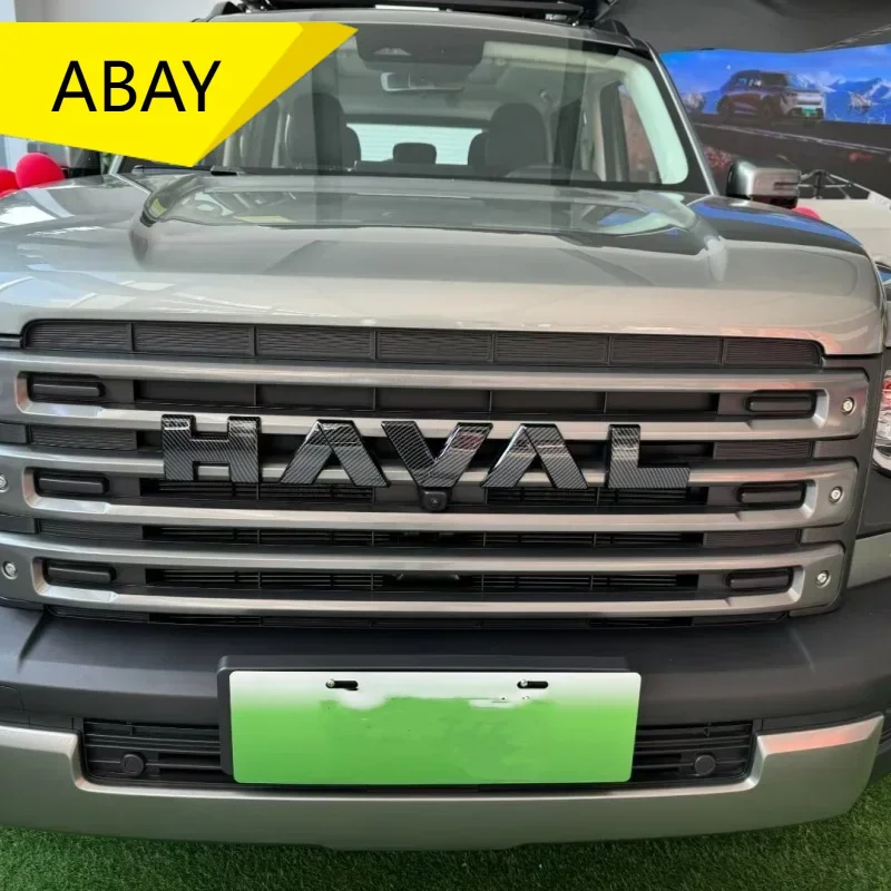 

Front and rear grille logo letters decorate the cover Haval Raptor 2023 2024 ABS Chrome car sticker exterior accessories