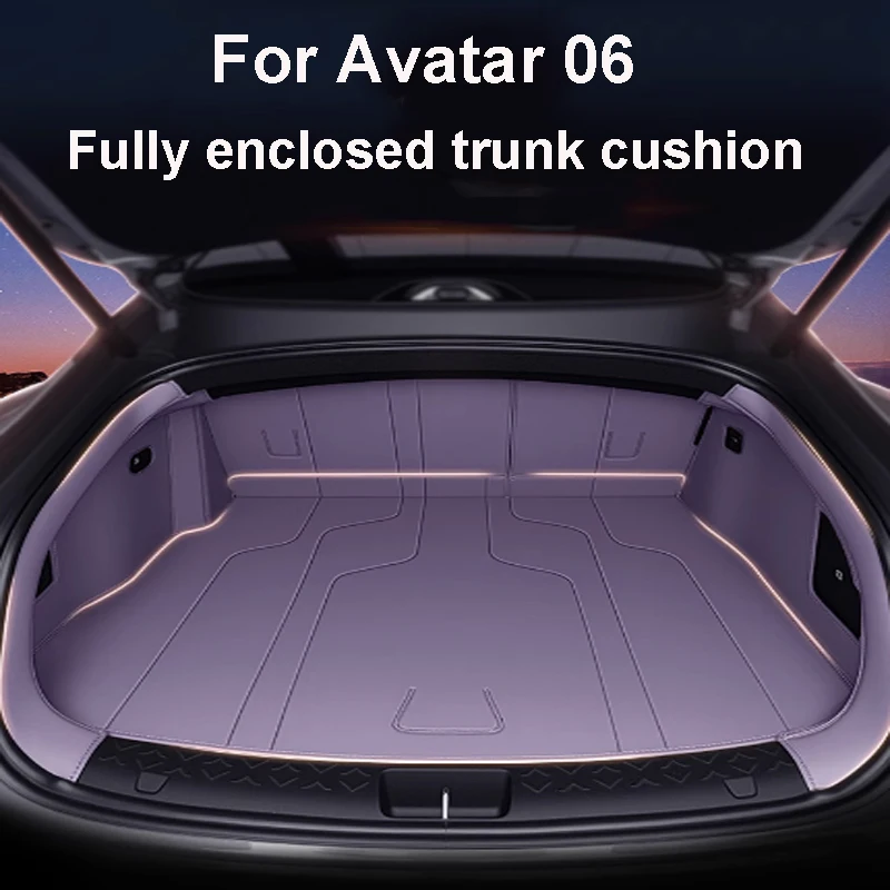 

For Avatar 06 2025 Car Fully Enclosed Trunk Cushion Anti Dirty Leather Wear-resistant Interior 0 Formaldehyde Accessories