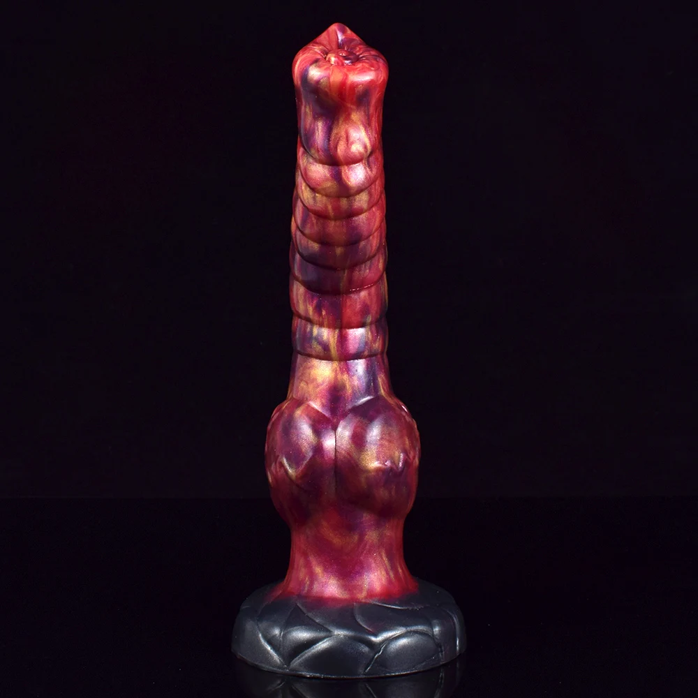 NNSX-S Shape Scales Knot Dragon Dildo com Ventosa, Brinquedo Sexy para Mulheres e Homens, Masturbadores, Massagem Ânus, Fantasy Cock 18, Sex Shop