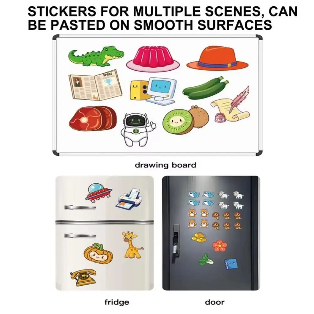 Paper Kids Sticker Book with Pen English Learning Water Drawing Book Reusable Puzzle Water Coloring Cards Toy