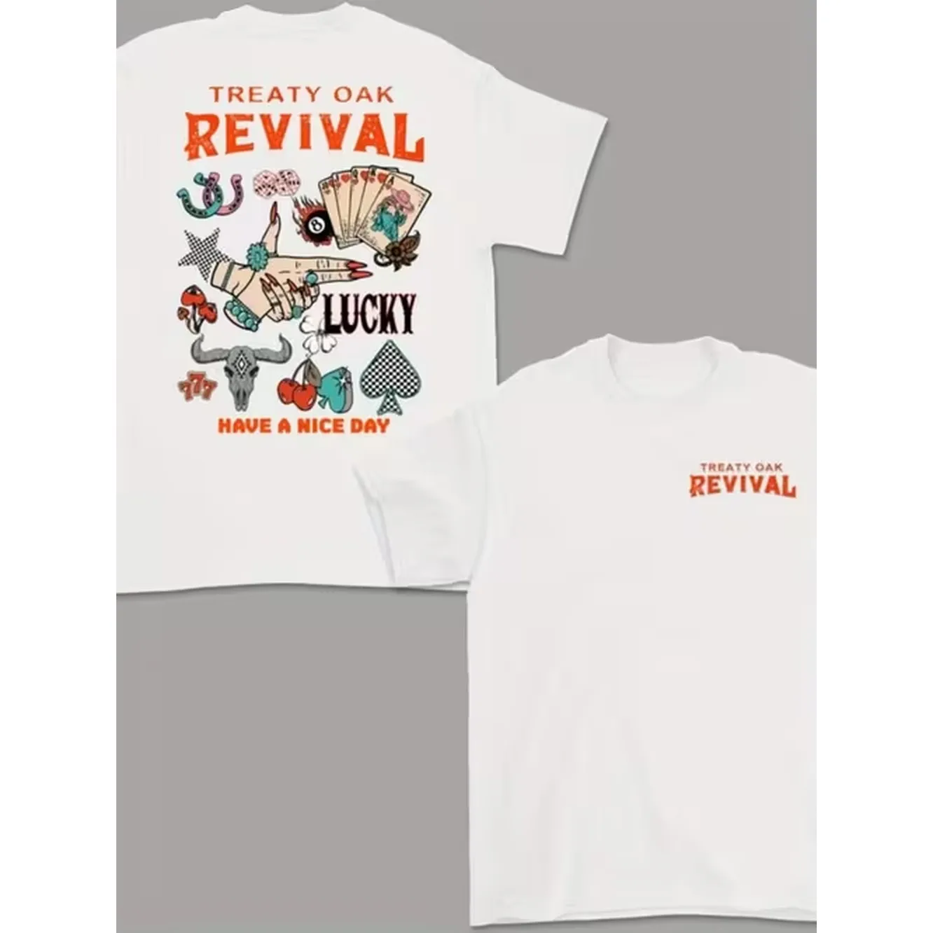 Cotton mens t shirts oak revival t shirts t shirts music tour commemorative shirts summer short sleeves trendy rock style clothing street casual tops summer crew neck tops gifts for friends local delivery