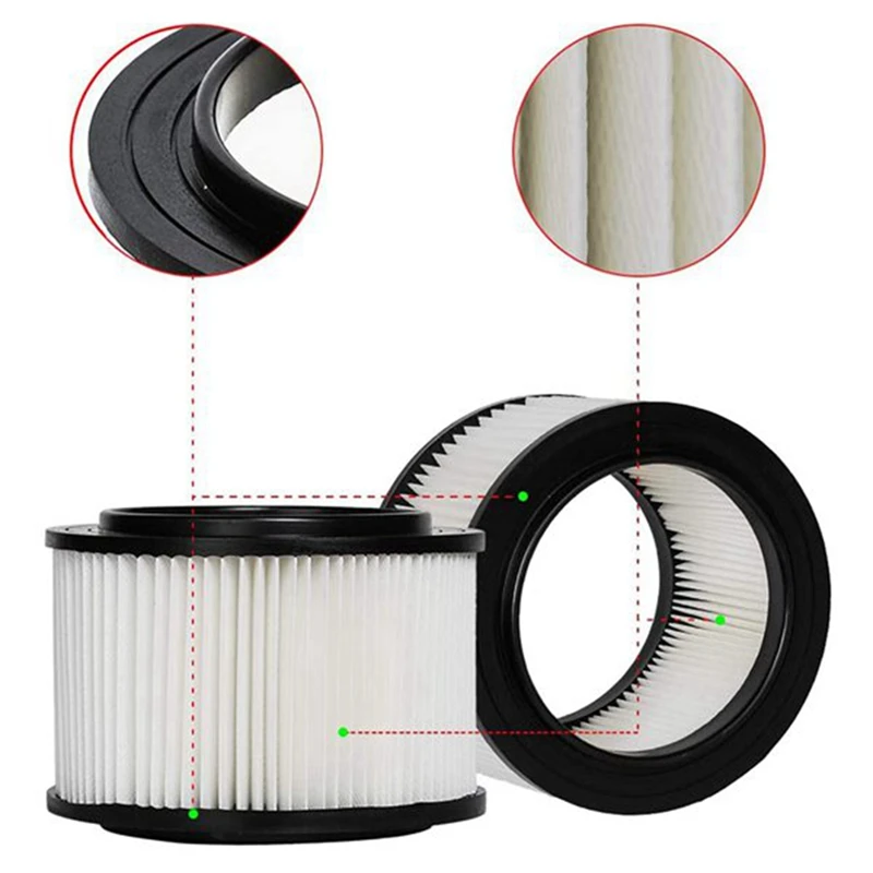 B58B-3Pcs 17810 Filter For Craftsman 3 To 4 Gallon General Purpose Vacuums,Replacement For Craftsman 9-17810 Cartridge Filter